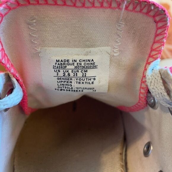 Converse size Youth 3 hot pink - Picture 8 of 8